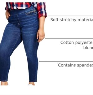 Tommy Hilfiger Womens Skinny Fit Gramercy Denim Jean Plus Size 20